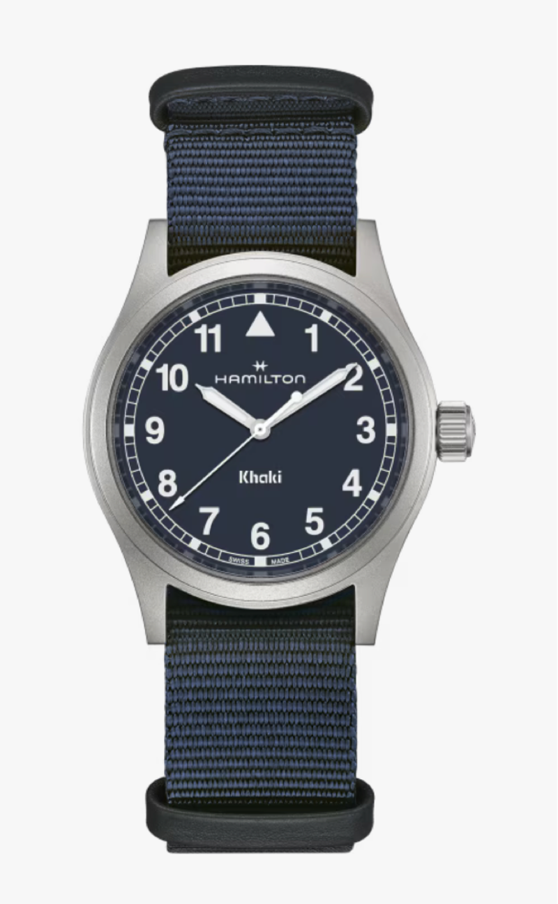 Hamilton Khaki Field Quartz 38 MM Blue Dial Watch H69401940