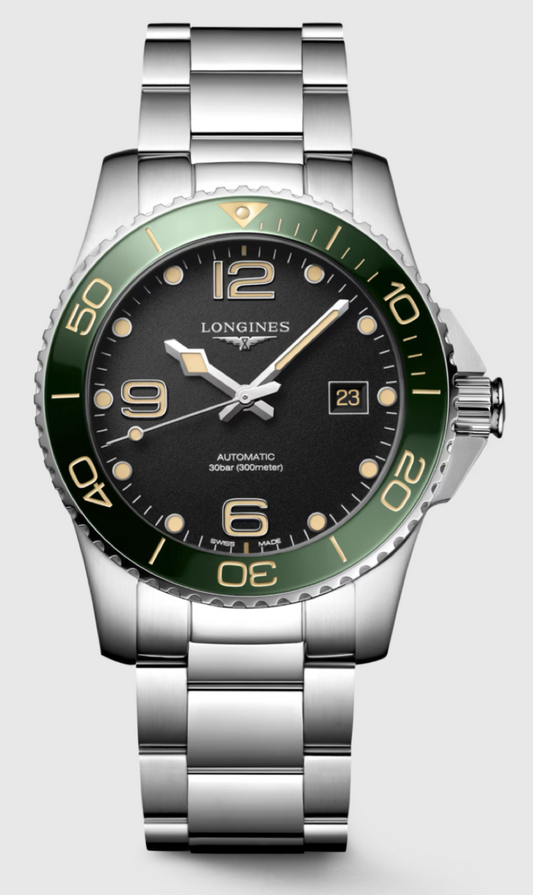 Longines Hydroconquest 41 MM Stainless Steel Black Dial Automatic Watch L37814056