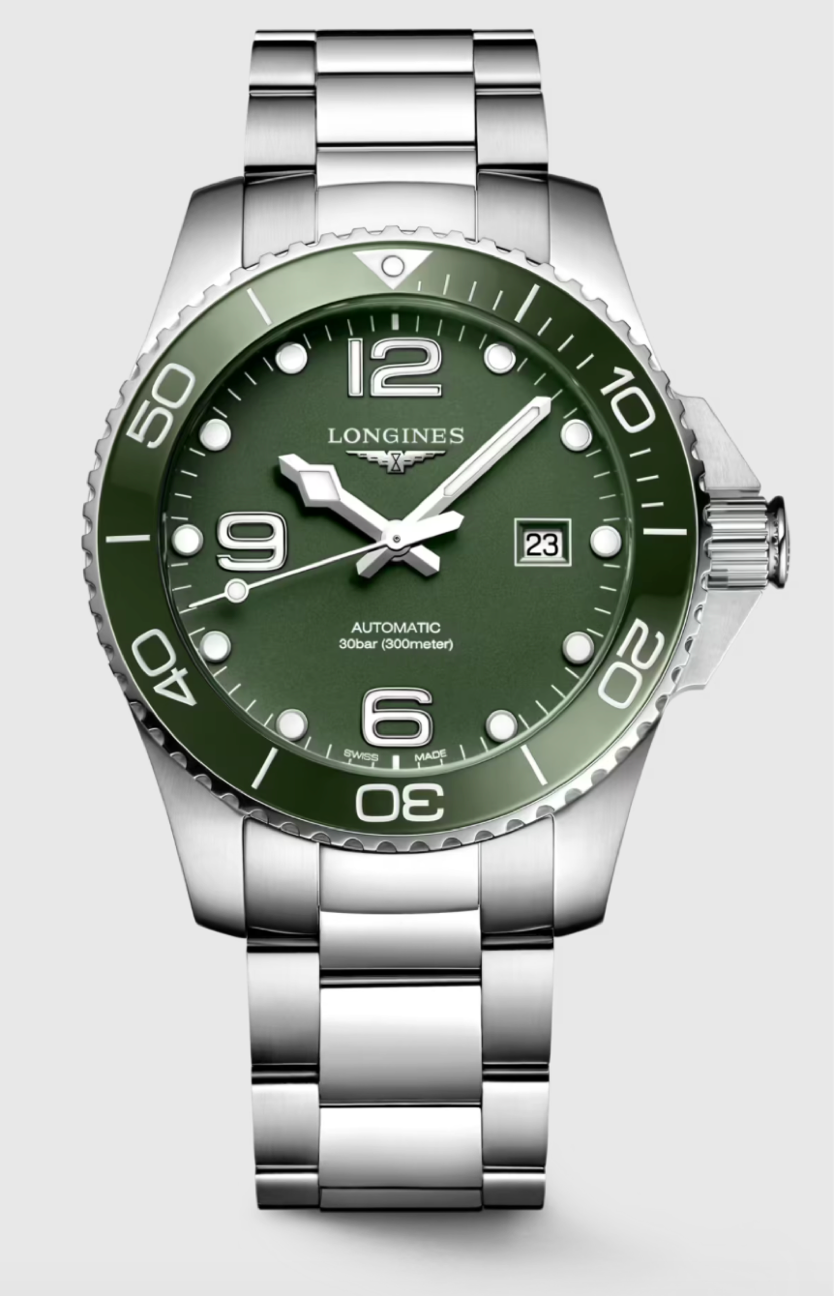 Longines Hydroconquest 43 MM Green Matt Dial Automatic Watch L37824066