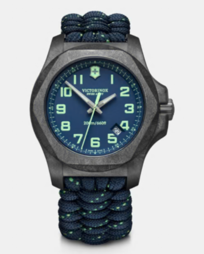 Victorinox I.N.O.X. Carbon 43 MM Blue Bracelet Blue Dial Watch 241860