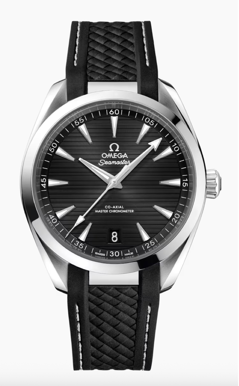 Omega Seamaster AQUA Terra 150M 41 MM Steel On Black Rubber Watch 220.12.41.21.01.001