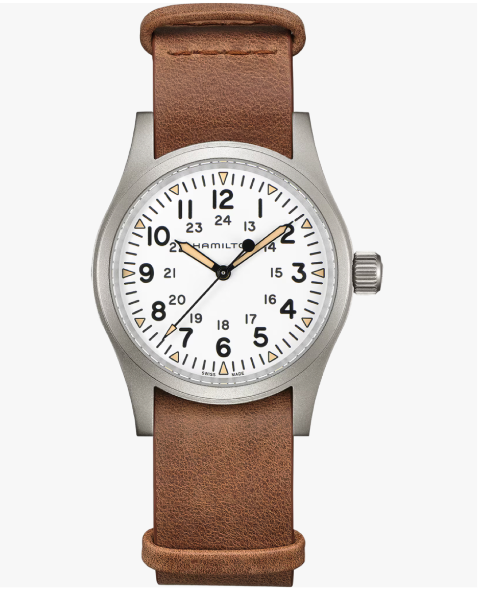 Hamilton Khaki Field Mechanical 38 MM White Dial Watch H69439511