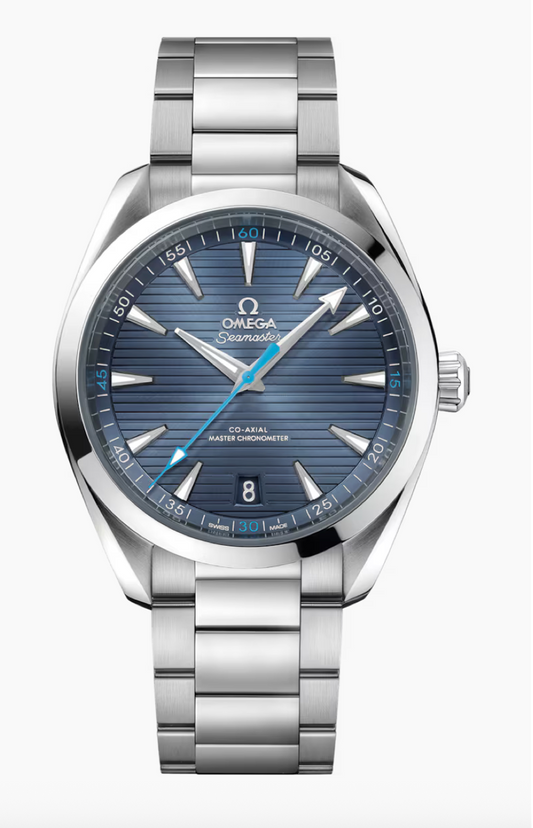 Omega Seamaster AQUA Terra 150M 41 MM Steel On Steel Blue Dial Watch 220.10.41.21.03.002
