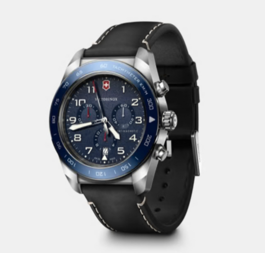 Victorinox Swiss Army Chronograph 42 MM Stainless Steel Blue Dial Watch 242047