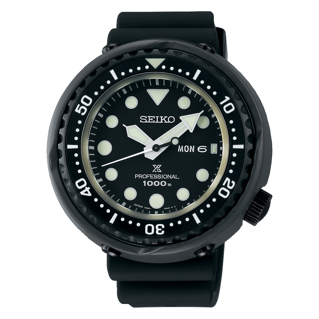 Seiko Prospex Sea 49.4 MM Quartz Stainless Steel Black Dial Watch S23631J1