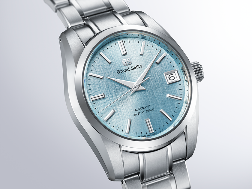 Grand Seiko Heritage Collection Mechanical Hi-Beat 36000 37 MM Icefall Dial Watch SBGH347
