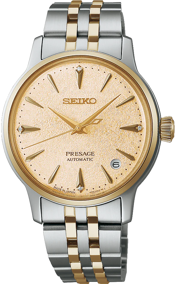 Seiko Presage Cocktail Time Automatic 34 MM Stainless Steel Watch SRPL64J1