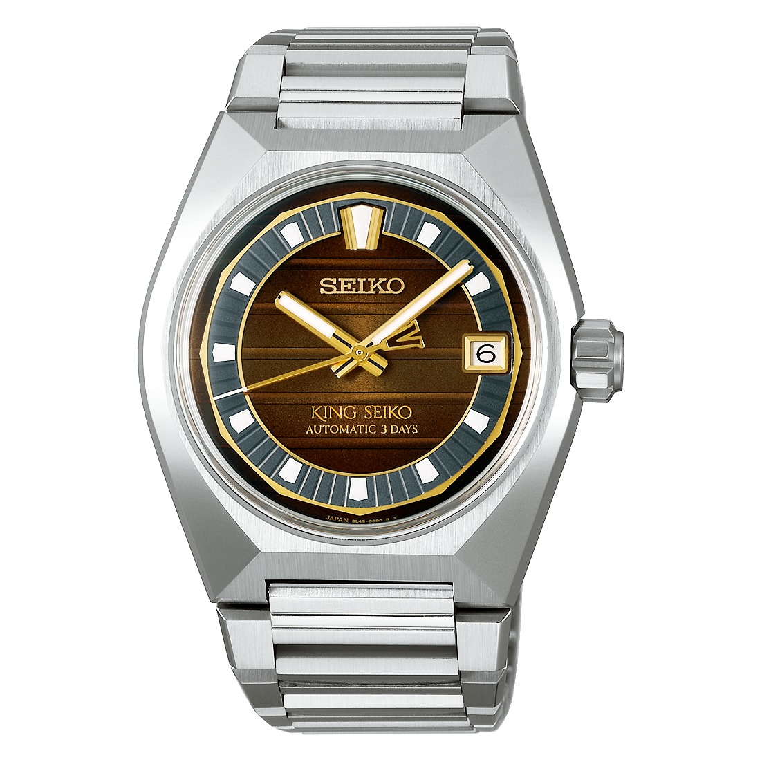 King Seiko VANAC LE41 MM Stainless Steel Automatic Watch SLA089J1