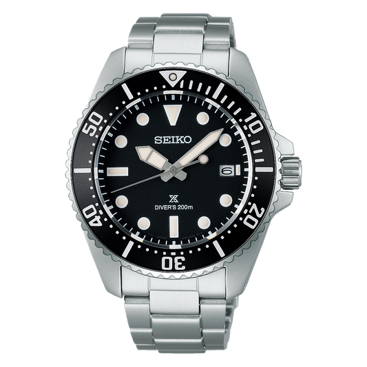 Seiko Prospex Sea 41 MM SS Automatic Black Dial Solar Watch SNE597P1