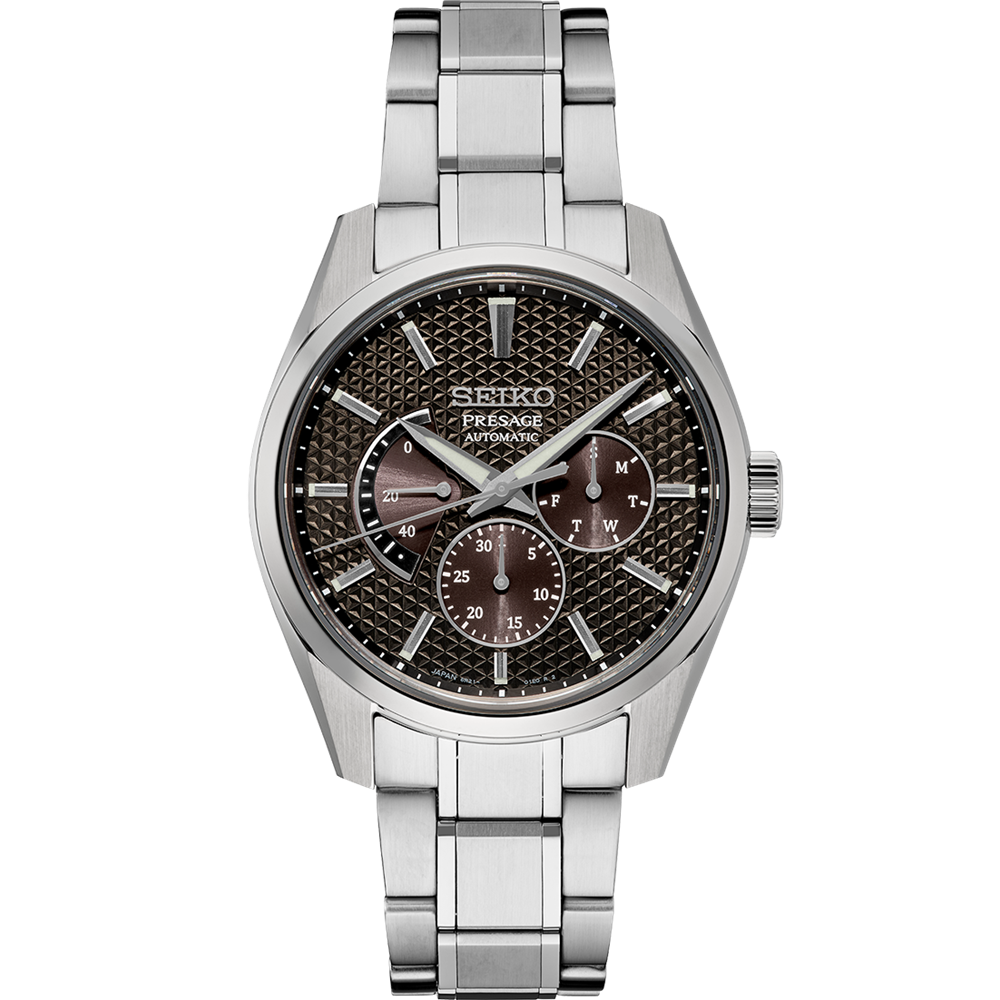 Seiko Presage Sharp Edged Kurotobi Russet 40.2 MM Automatic Watch SPB307J1