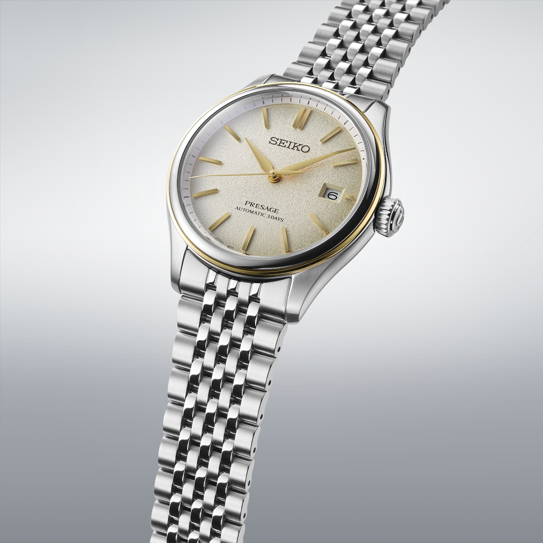Seiko Presage Classic Series Automatic 40.2 MM Steel White Dial Watch SPB478J1
