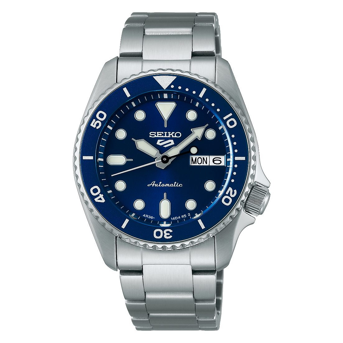 Seiko SKX 5 Sports Series 38 MM SS Blue Dial Automatic Watch SRPL77K1