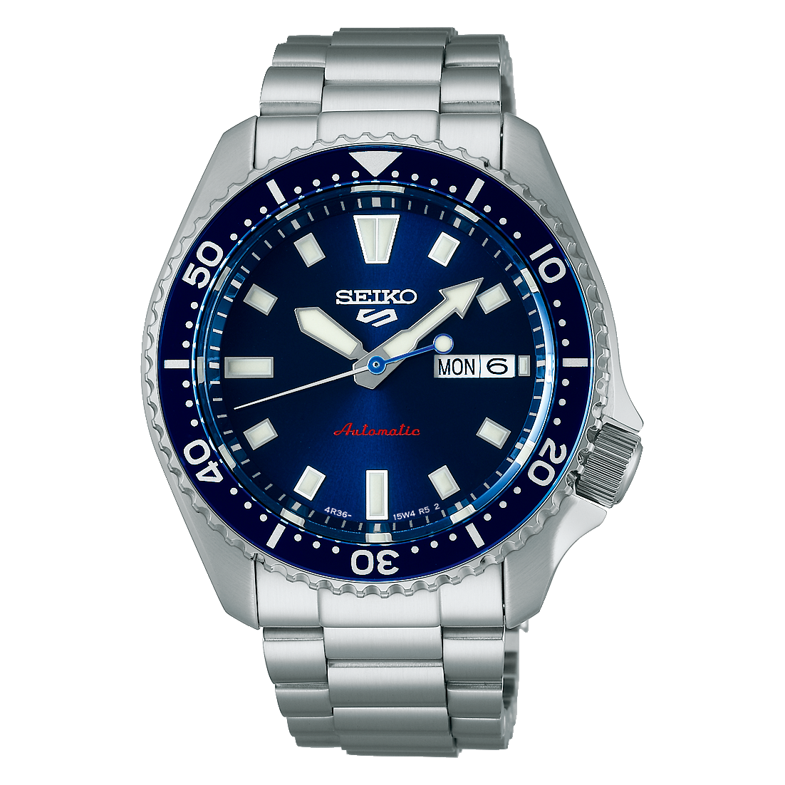 Seiko SKX 5 Sports Series 42.5 MM Stainless Steel Blue Dial Automatic Watch SRPL83K1