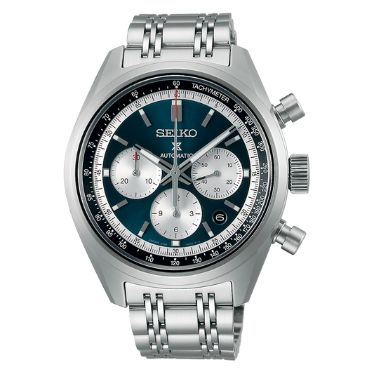 Seiko Prospex Speedtimer 42 MM SS Automatic Blue Dial Watch SRQ051J1