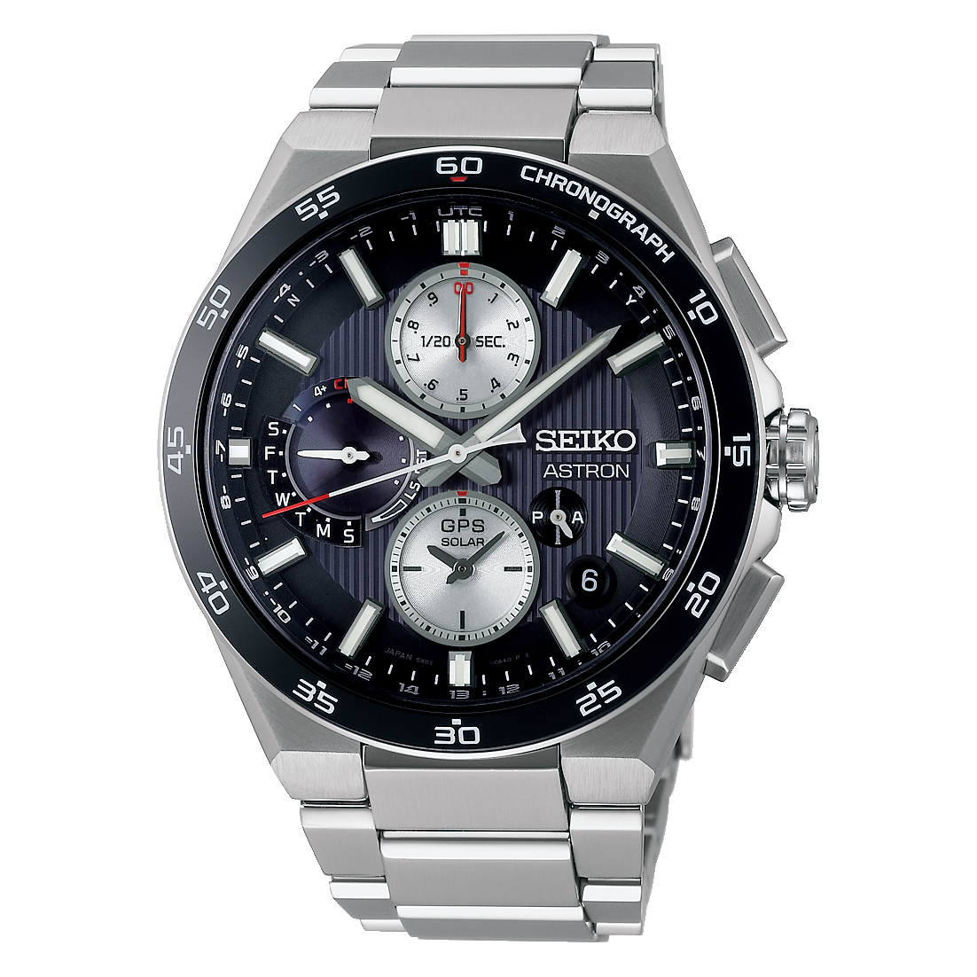 Seiko Astron GPS Solar 43.3 MM Black Dial Watch SSH151J1