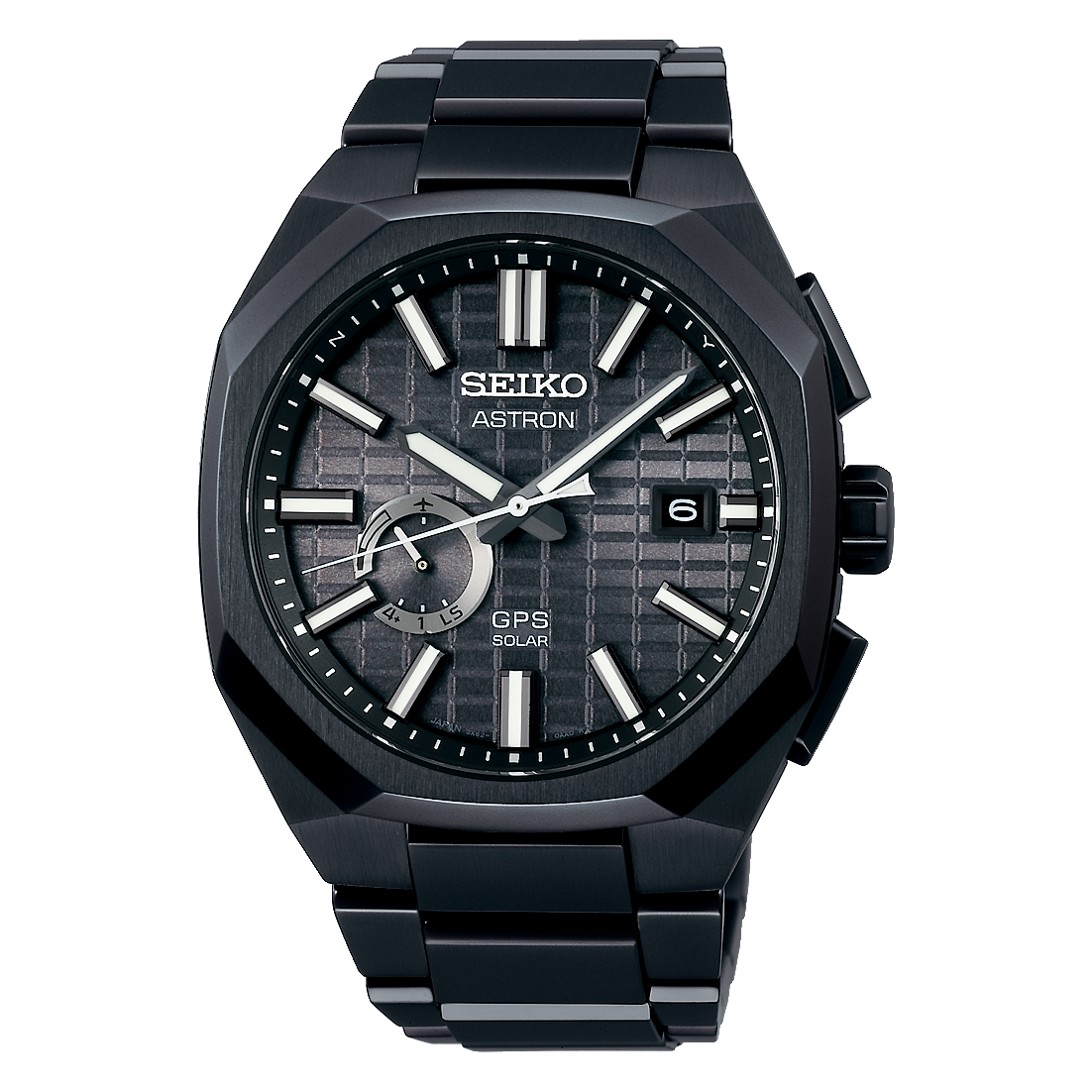 Seiko Astron GPS Solar Titanium 41.2 MM Black Dial Watch SSJ015J1