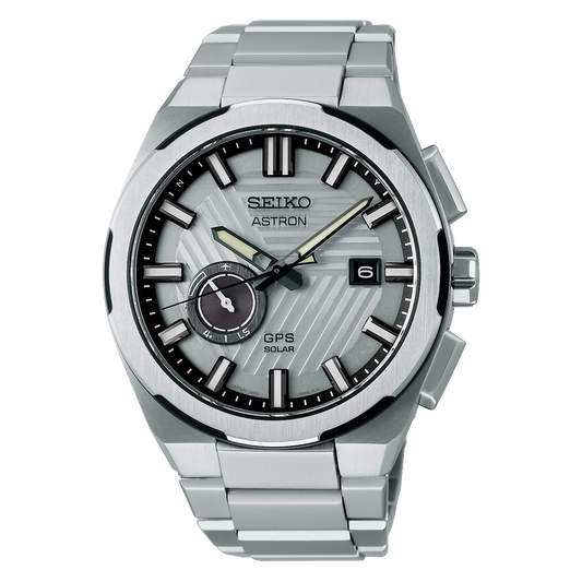 Seiko Astron GPS Solar LE Titanium 42 MM Grey Dial Watch SSJ037J1