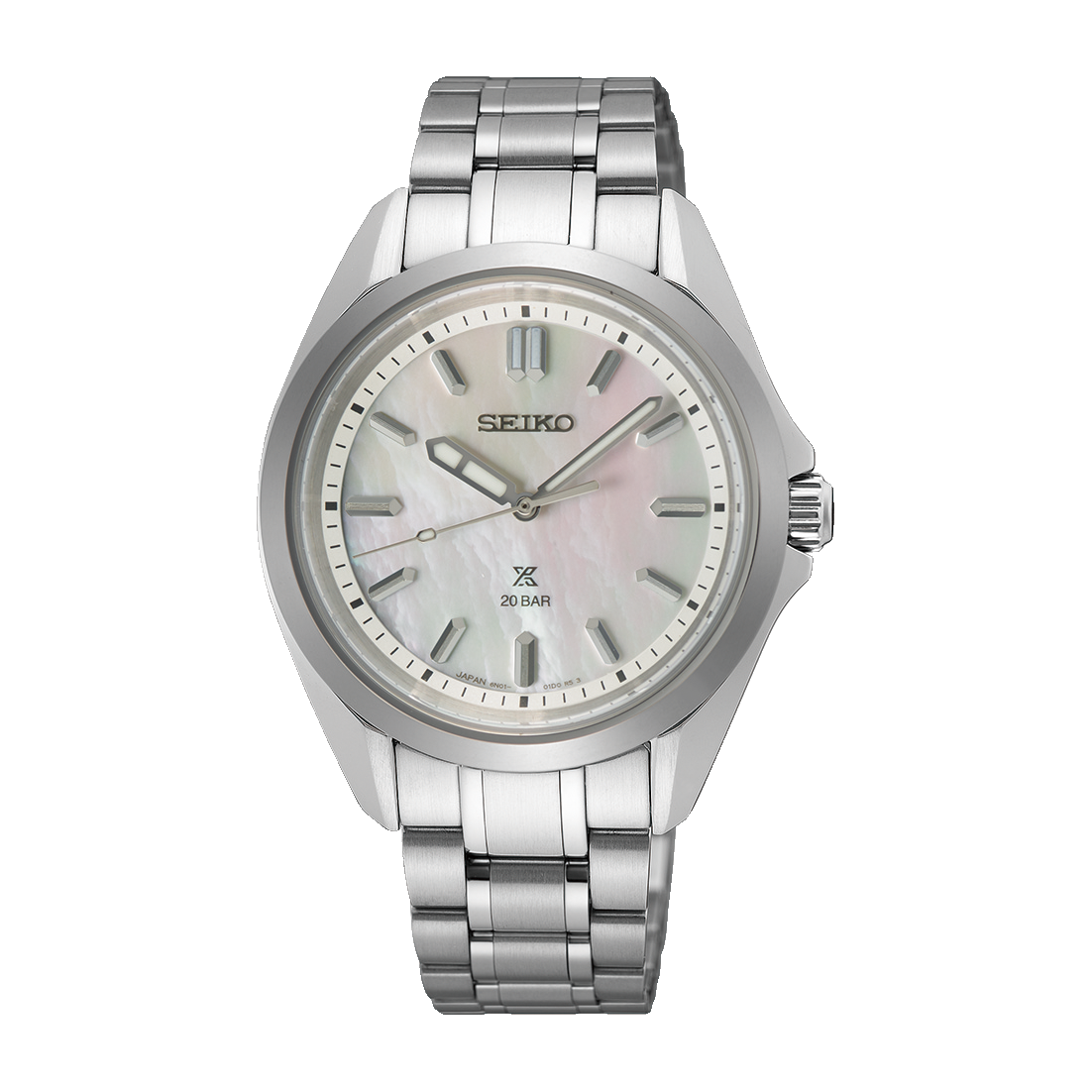 Seiko Prospex Sea Stainless Steel 34 MM White Dial Watch SUR605J1