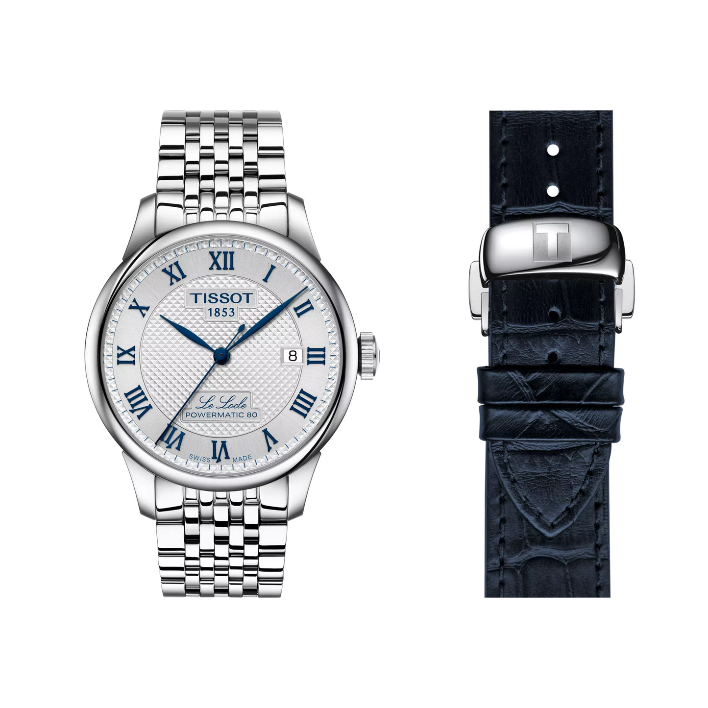 Tissot Le Locle Powermatic 80 20 TH Anniversary 39.3 MM SS Automatic Silver Dial Watch T006.407.11.033.03