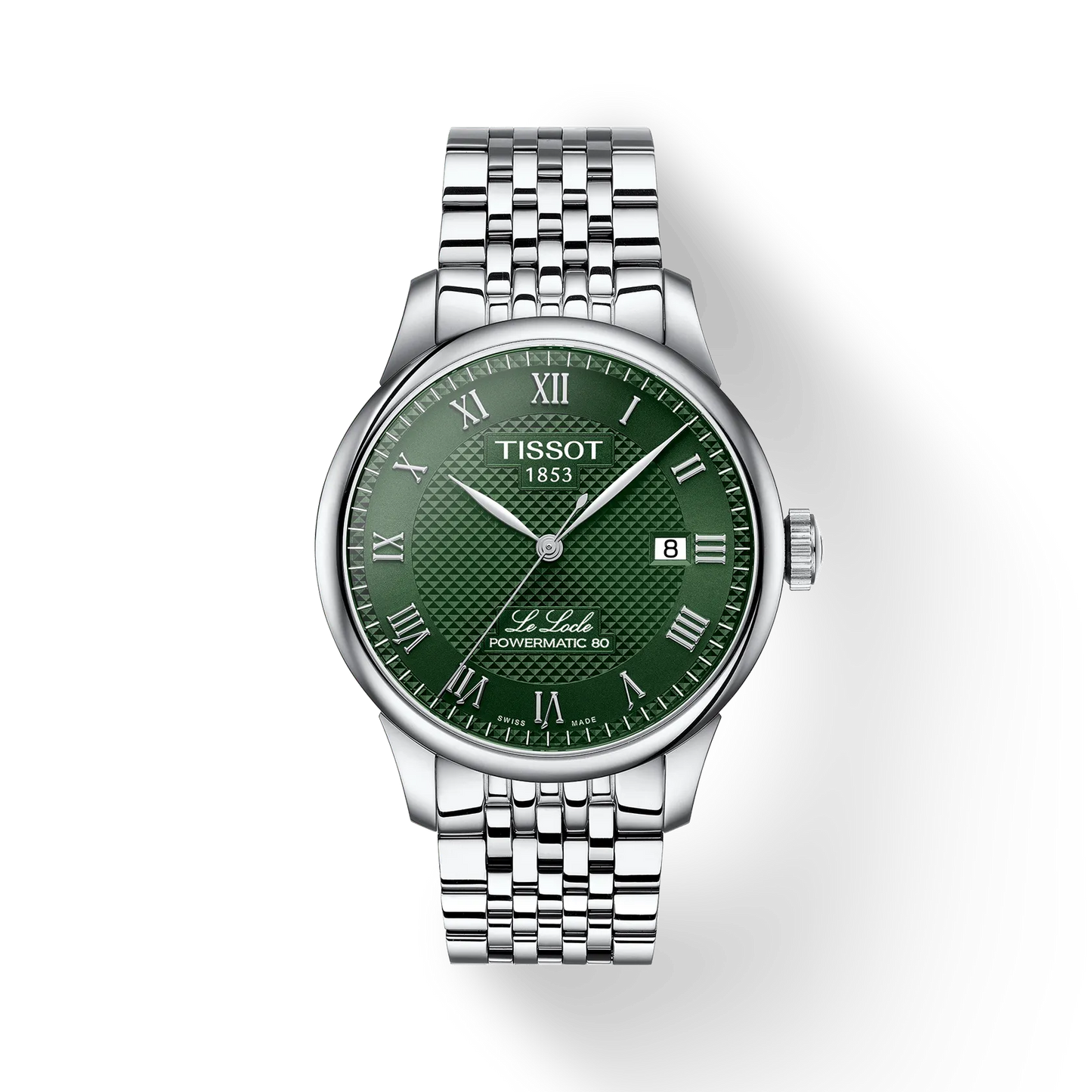 Tissot Le Locle Powermatic 80 SS 39.3 MM Green Dial Watch T006.407.11.093.00