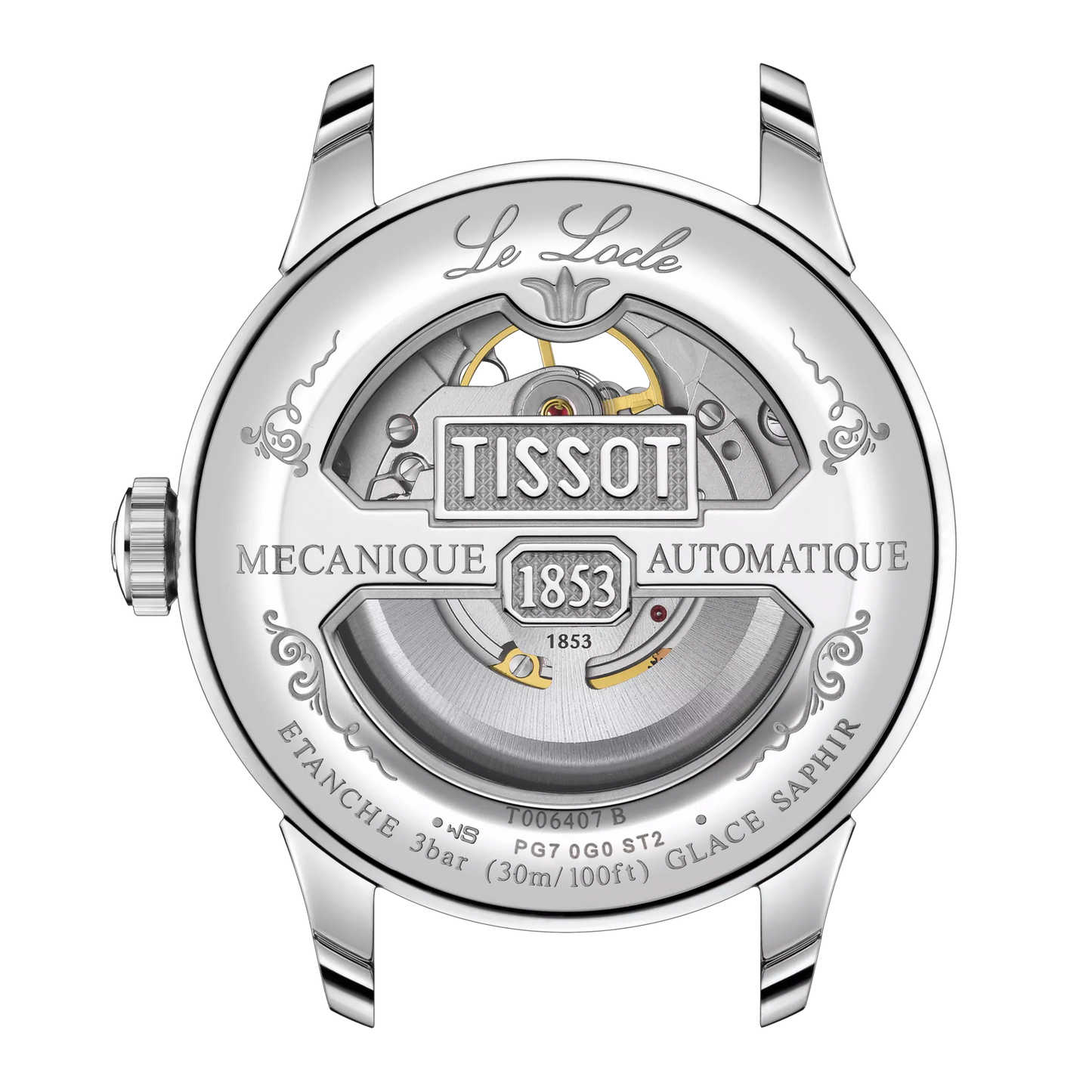 Tissot Le Locle Powermatic 80 Open Heart 39.3 MM SS Automatic Silver Dial Watch T006.407.11.033.02