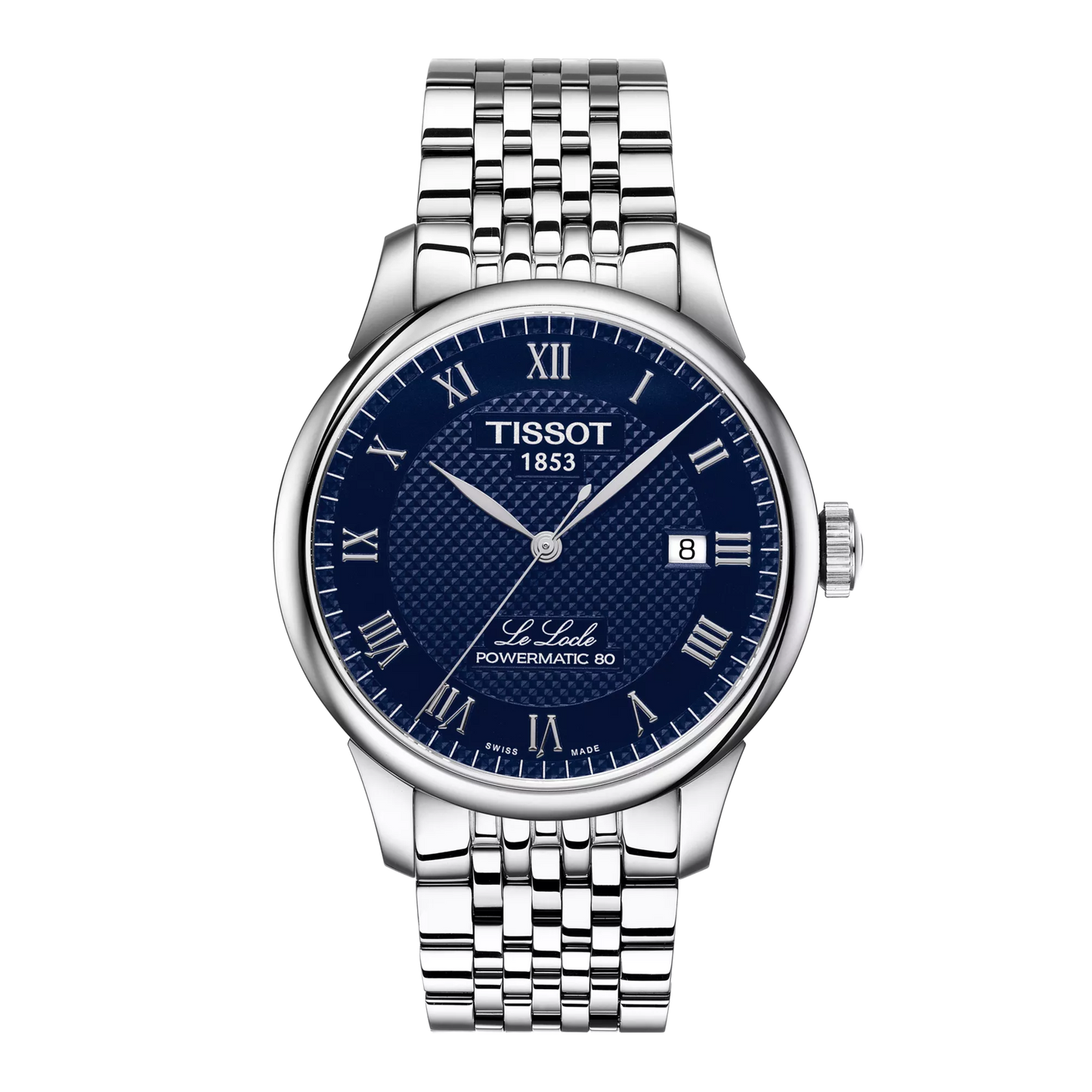 Tissot Le Locle Powermatic 80 39.3 MM SS Automatic Blue Dial Watch T006.407.11.043.00