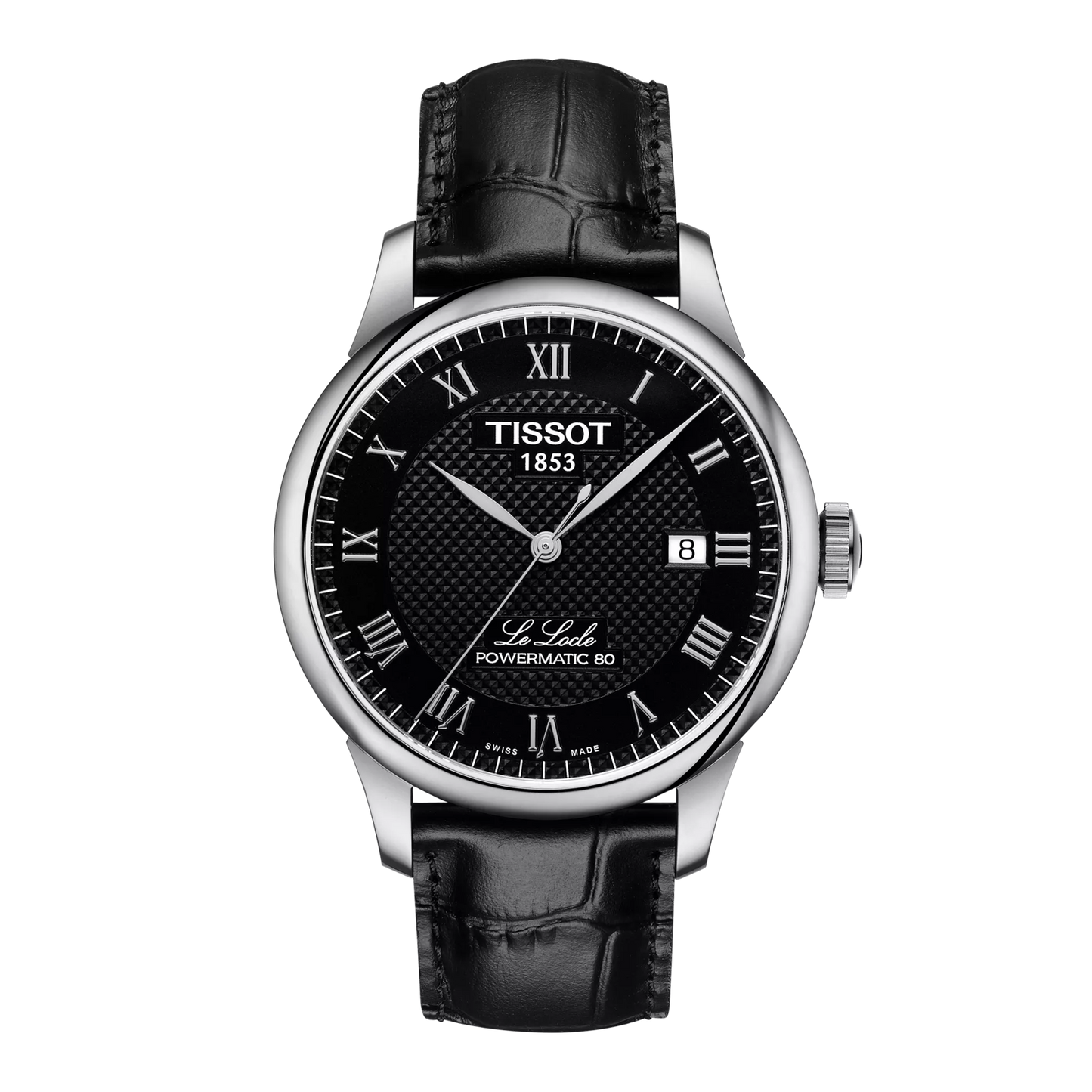 Tissot Le Locle Powermatic 80 39.3 MM SS Automatic Black Dial Watch T006.407.16.053.00