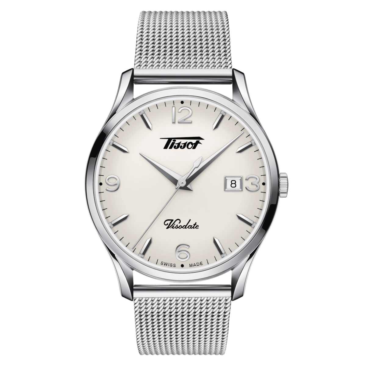 Tissot Heritage Visodate 40 MM SS Silver Opalin Dial Watch T118.410.11.277.00