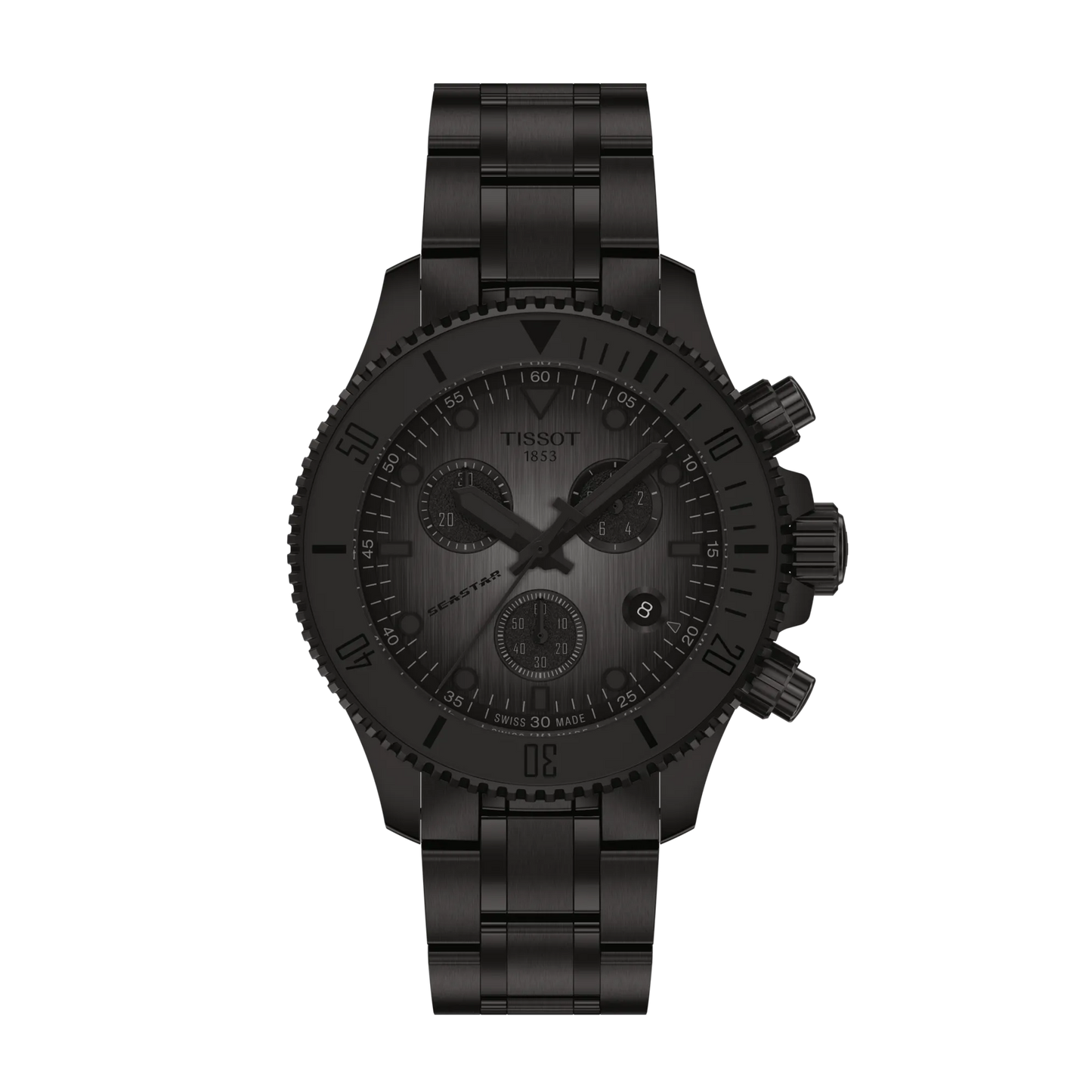 Tissot Seastar 1000 Chronograph 38 MM Quartz Black Dial Watch T120.217.33.061.00
