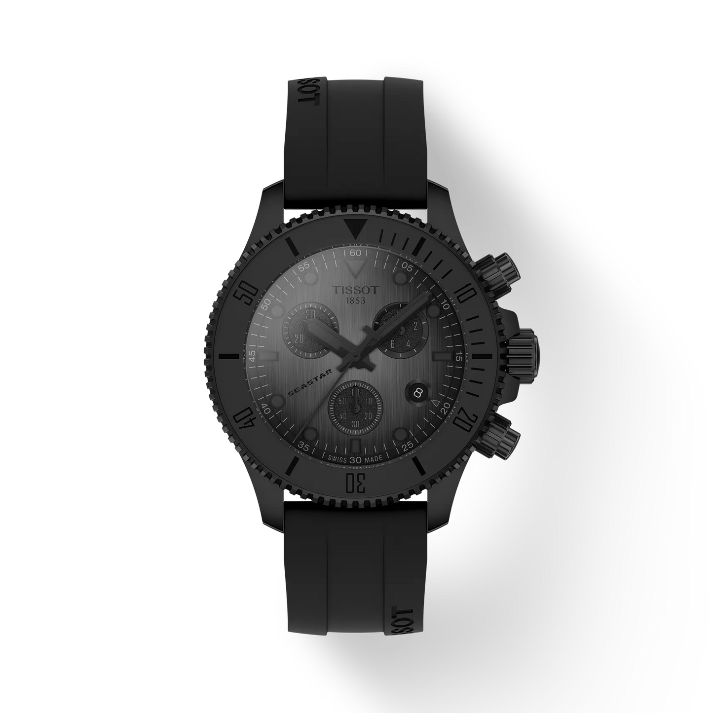 Tissot Seastar 1000 Chronograph 38 MM Quartz Black Dial Watch T120.217.37.061.00