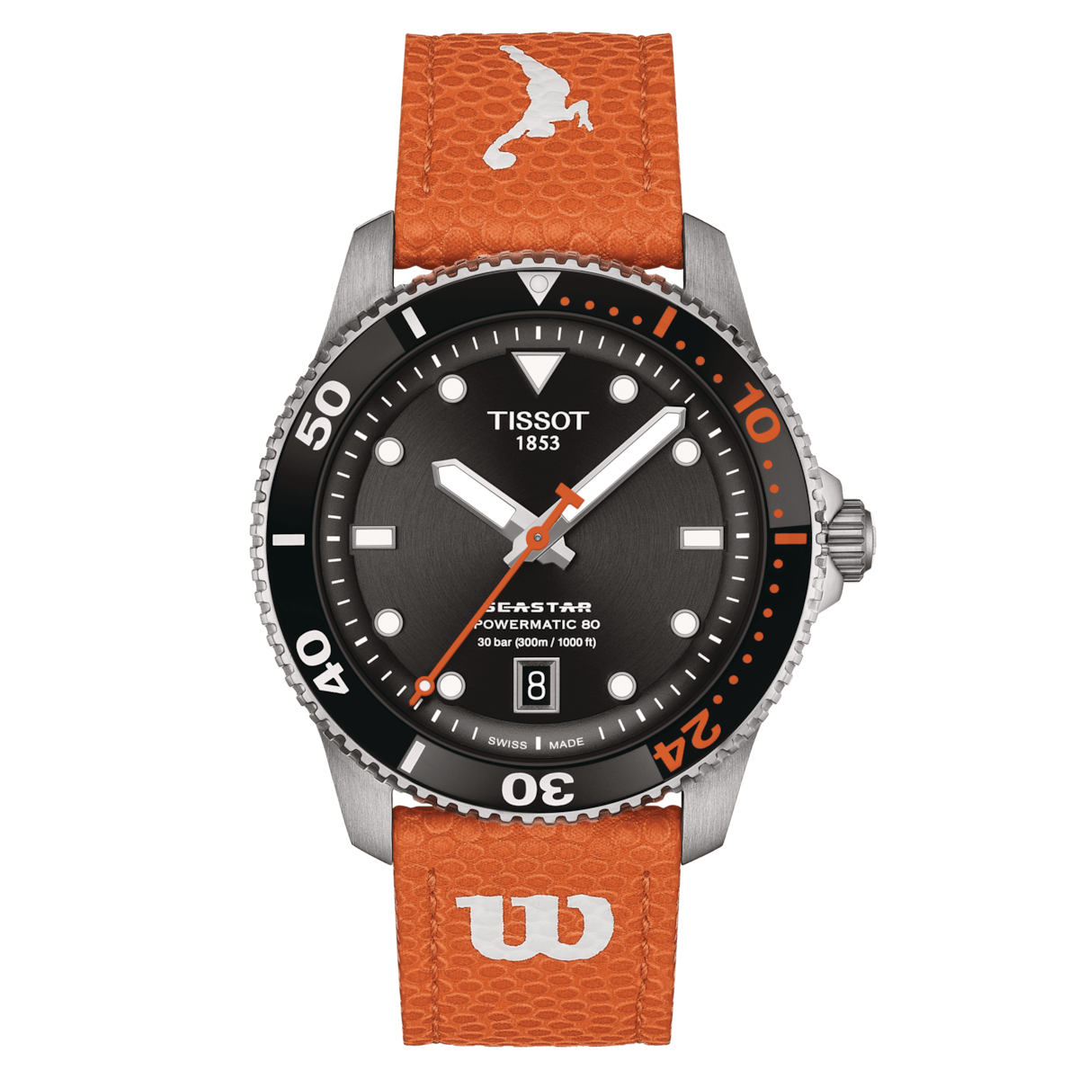 Tissot Seastar Wilson WNBA 40 MM SS Automatic Black Dial Watch T120.807.17.051.00