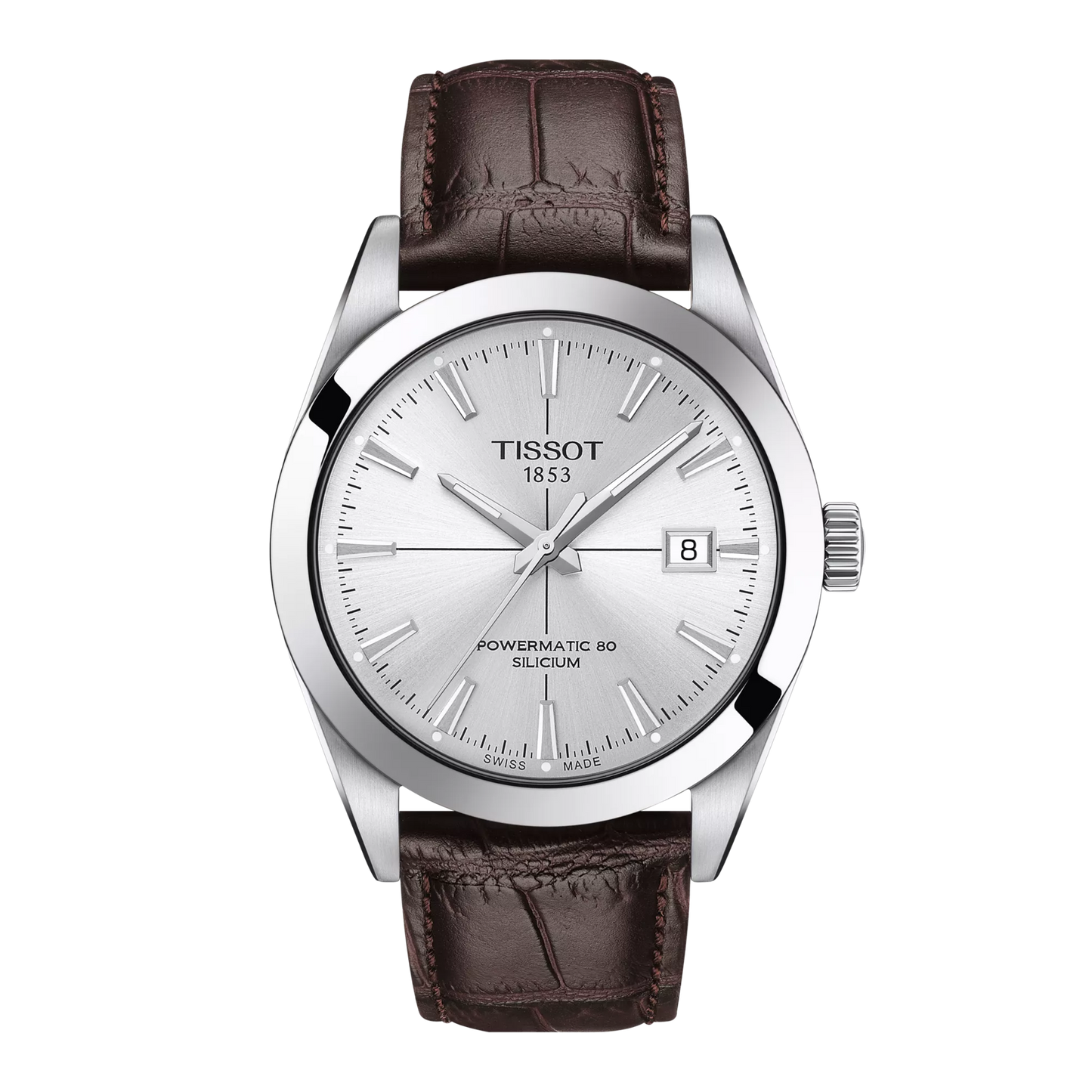 Tissot Gentleman Powermatic 80 Silicium 40 MM Automatic Silver Dial Watch T127.407.16.031.01