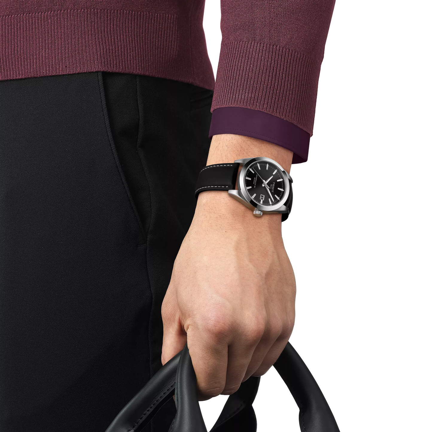 Tissot Gentleman Powermatic 80 Silicium 40 MM Automatic Black Dial Watch T127.407.16.051.00