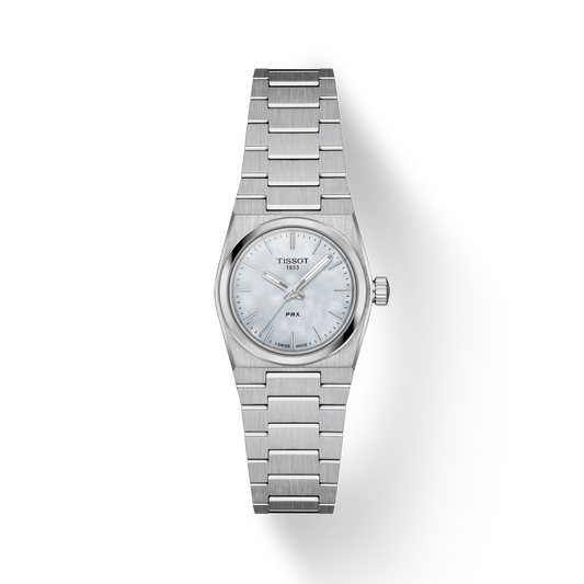 *PRE-ORDER* Tissot PRX 25 MM Stainless Steel Quartz White Mother-of-pearl Dial Watch T137.010.11.111.00