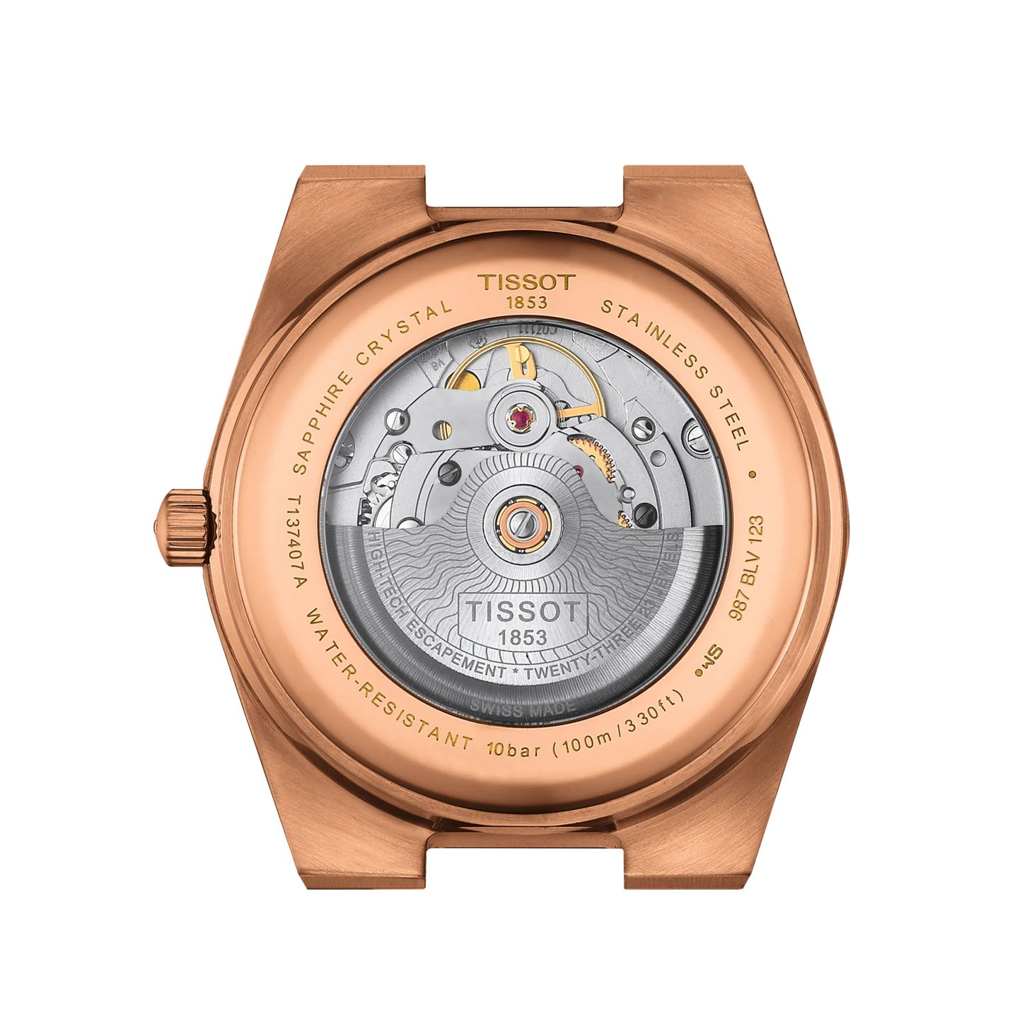 Tissot PRX Powermatic 80 Rose Gold 40 MM Automatic Blue Dial Watch T137.407.33.041.00