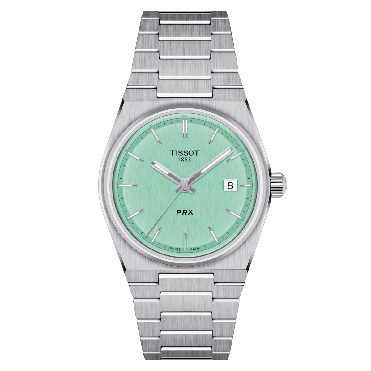 Tissot PRX 35MM SS Mint Green Quartz Watch T137.210.11.091.00