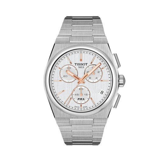 Tissot PRX Chronograph 41mm Quartz Silver Dial Watch T137.417.11.031.00