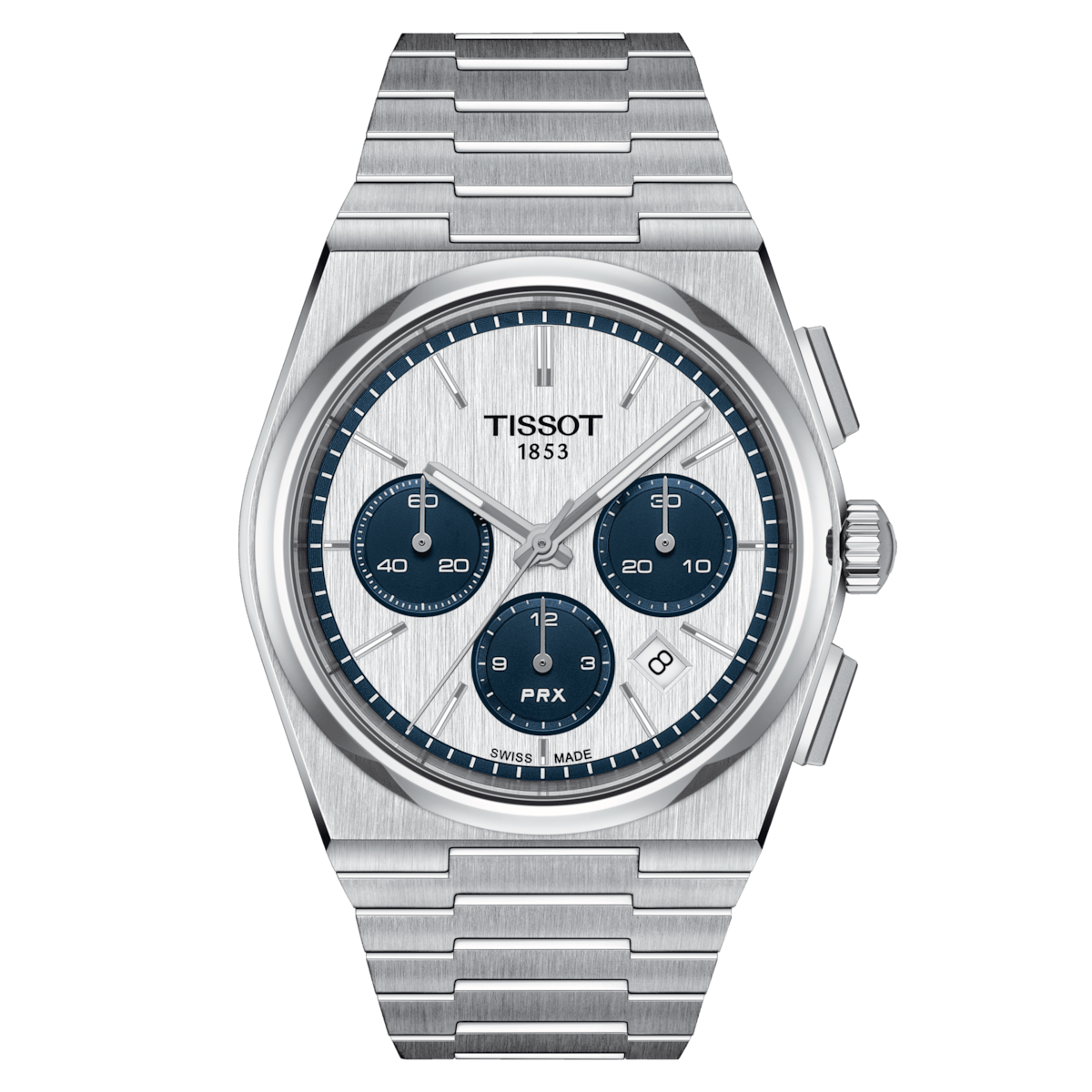 Tissot PRX Chronograph 42 MM SS Automatic White Dial Watch T137.427.11.011.01