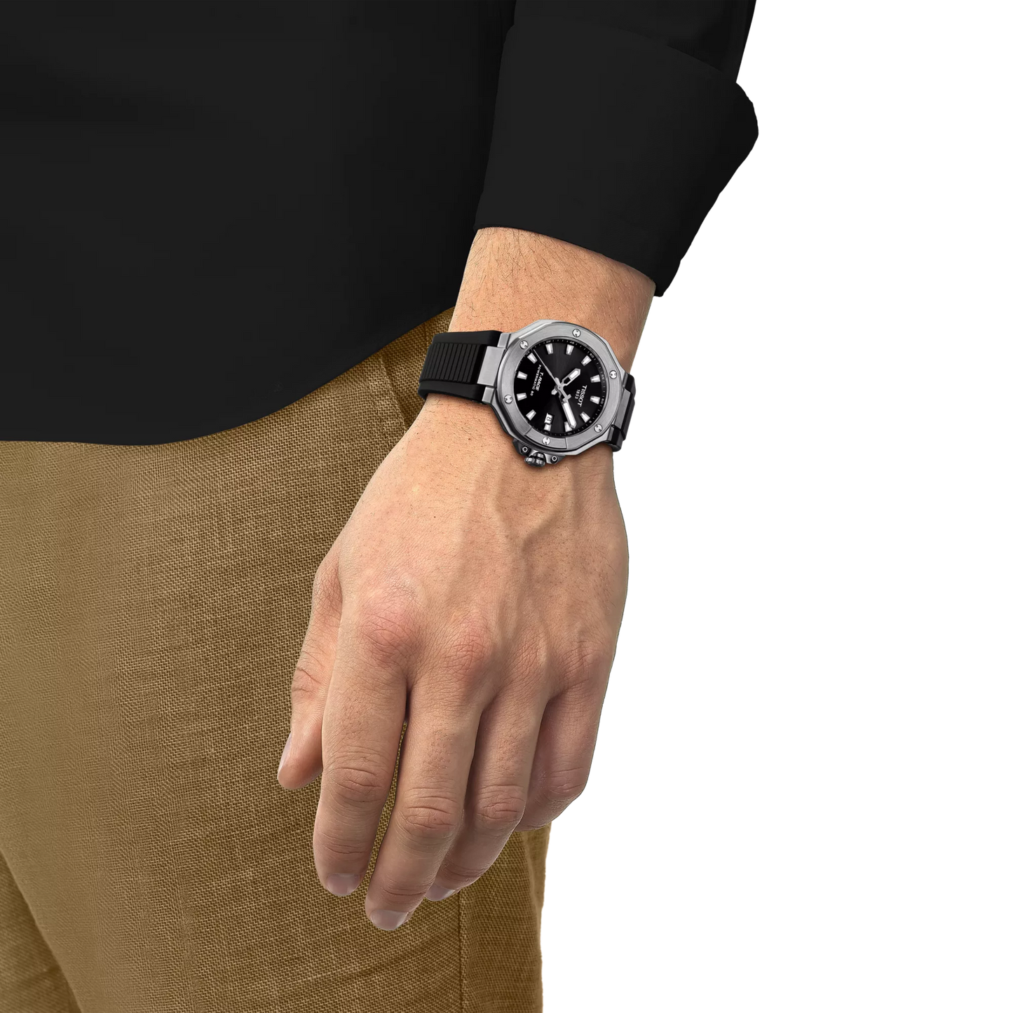 Tissot T-Race Powermatic 80 Automatic 41 MM Black Dial Watch T141.807.17.051.00