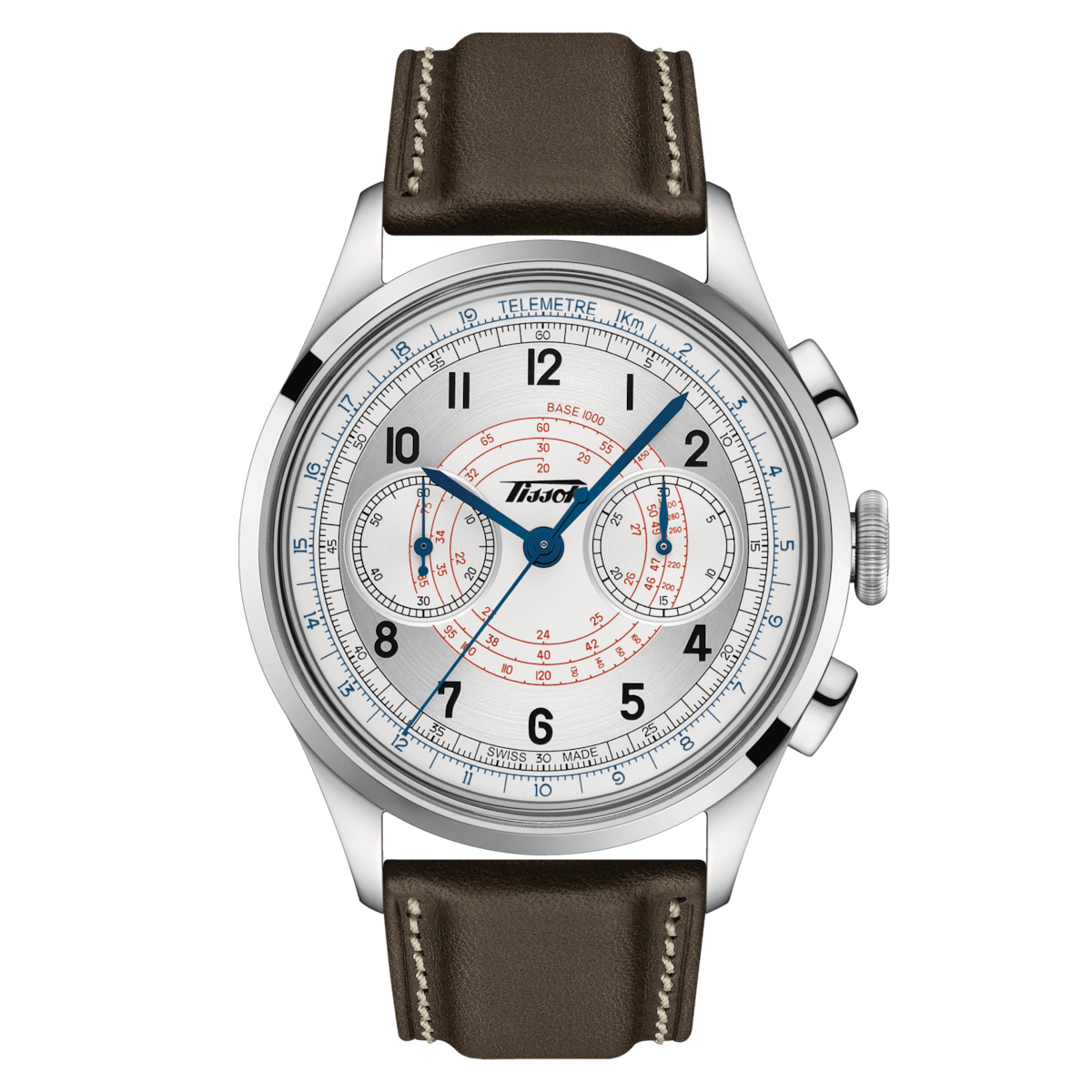 Tissot Telemeter 1938 42 MM SS Automatic Silver Dial Watch T142.462.16.032.00