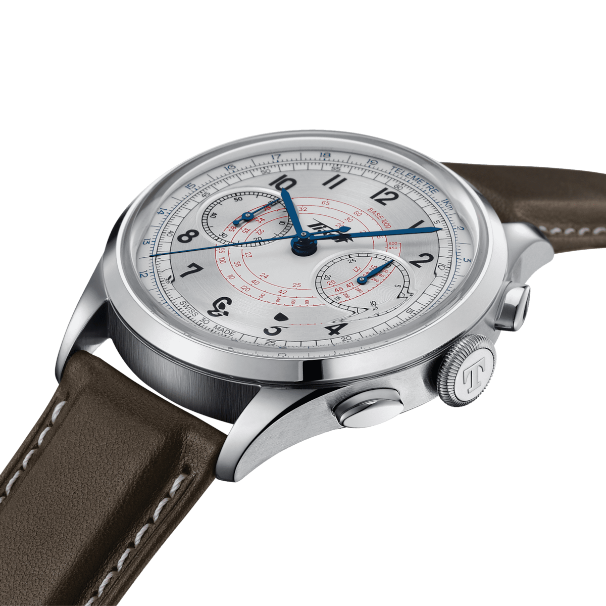 Tissot Telemeter 1938 42 MM SS Automatic Silver Dial Watch T142.462.16.032.00