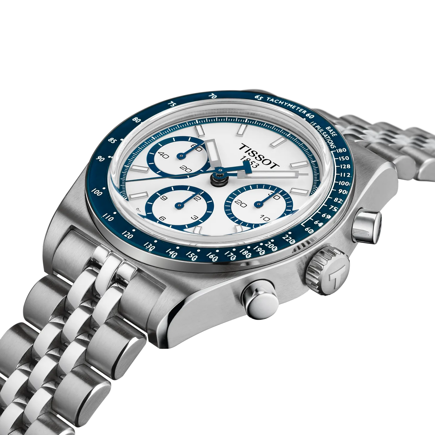 Tissot PR516 Automatic Chronograph 80 41 MM SS White Dial Watch T149.462.11.011.00