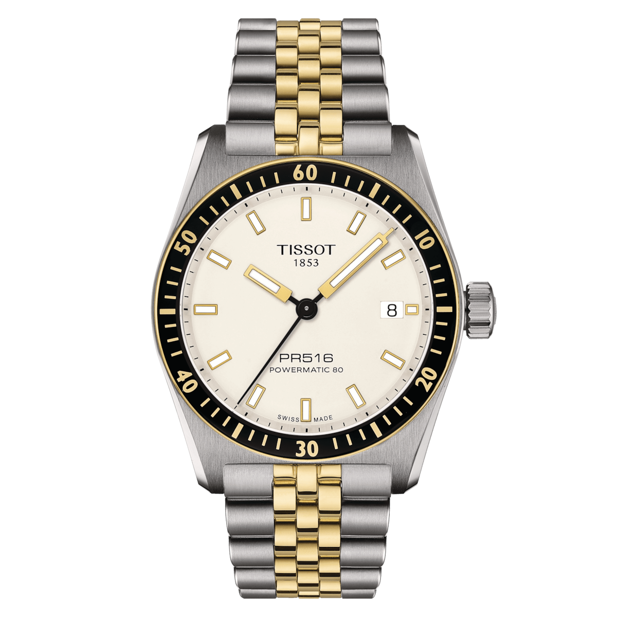 Tissot PR516 Powermatic 38 MM SS Automatic White Dial Watch T149.407.22.011.00