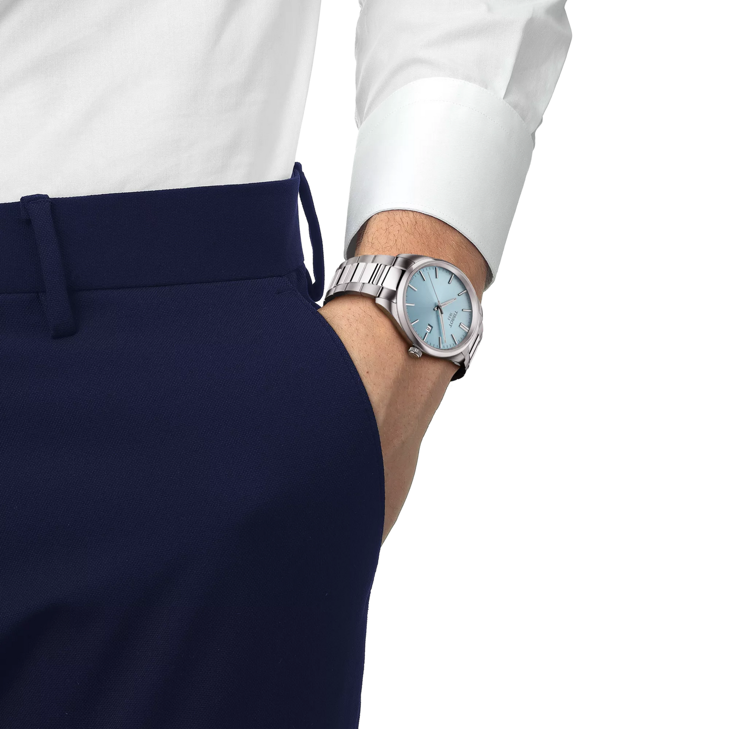 Tissot PR 100 Quartz 40 MM Ice Blue Dial Watch T150.410.11.351.00