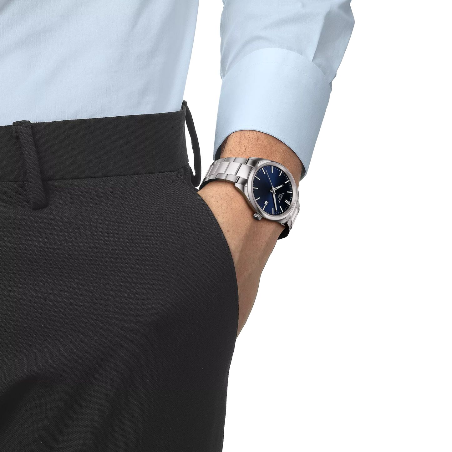 Tissot PR 100 Quartz 40 MM SS Blue Dial Watch T150.410.11.041.00