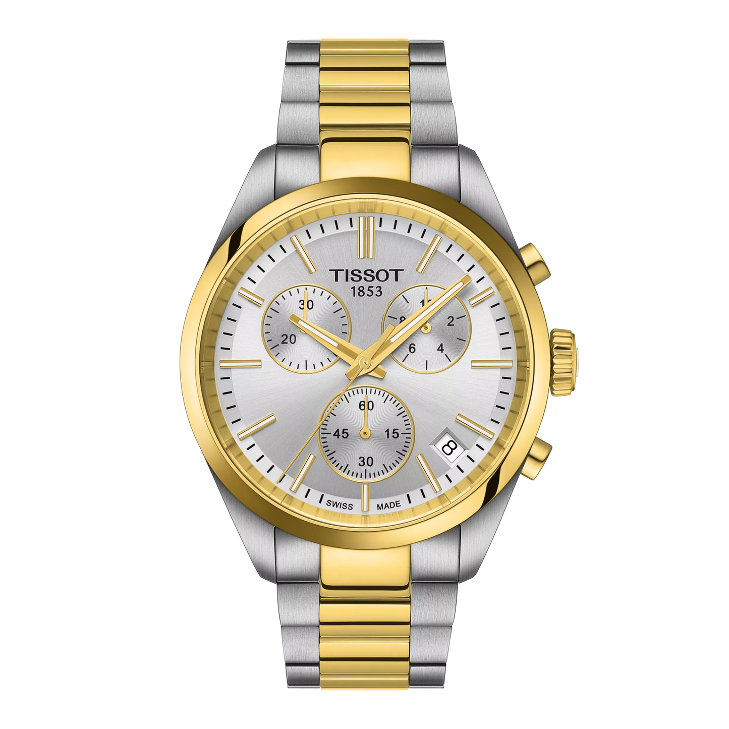 Tissot PR 100 Chronograph Quartz Movement 40 MM Silver Dial Watch T150.417.22.031.00