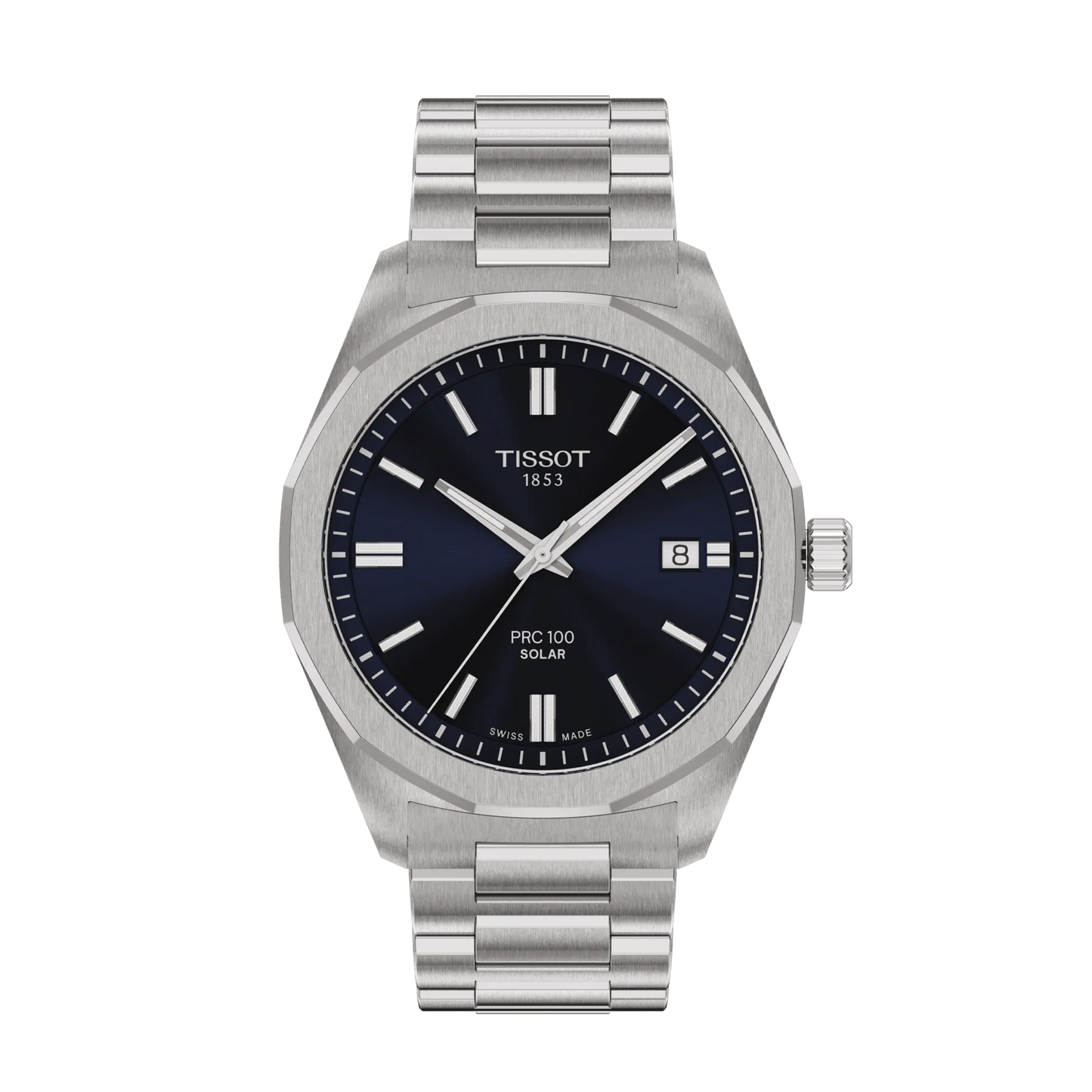 Tissot PRC 100 Solar-Powered Quartz 39 MM Blue Dial Watch T151.422.11.041.00
