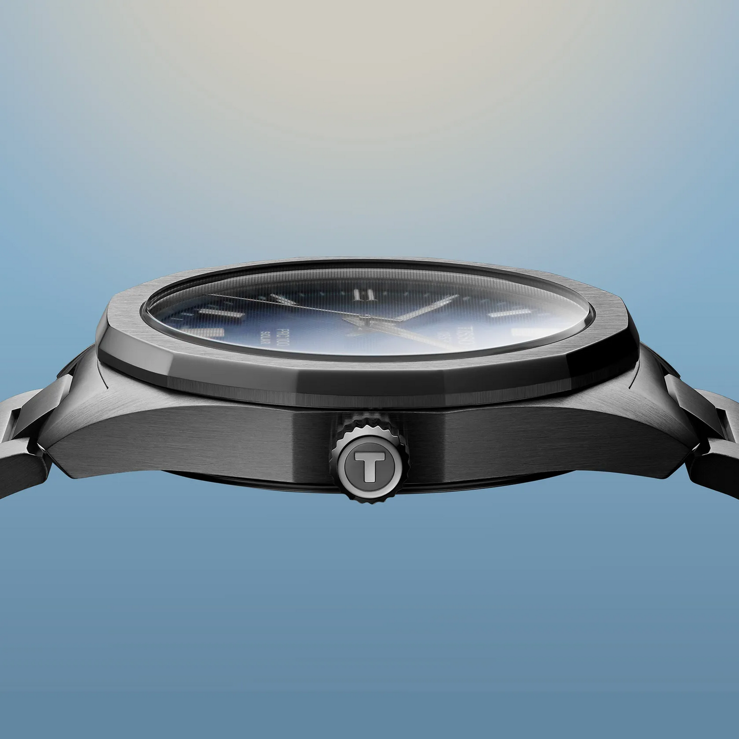 Tissot PRC 100 Solar-Powered Quartz 39 MM Blue Dial Watch T151.422.11.041.00