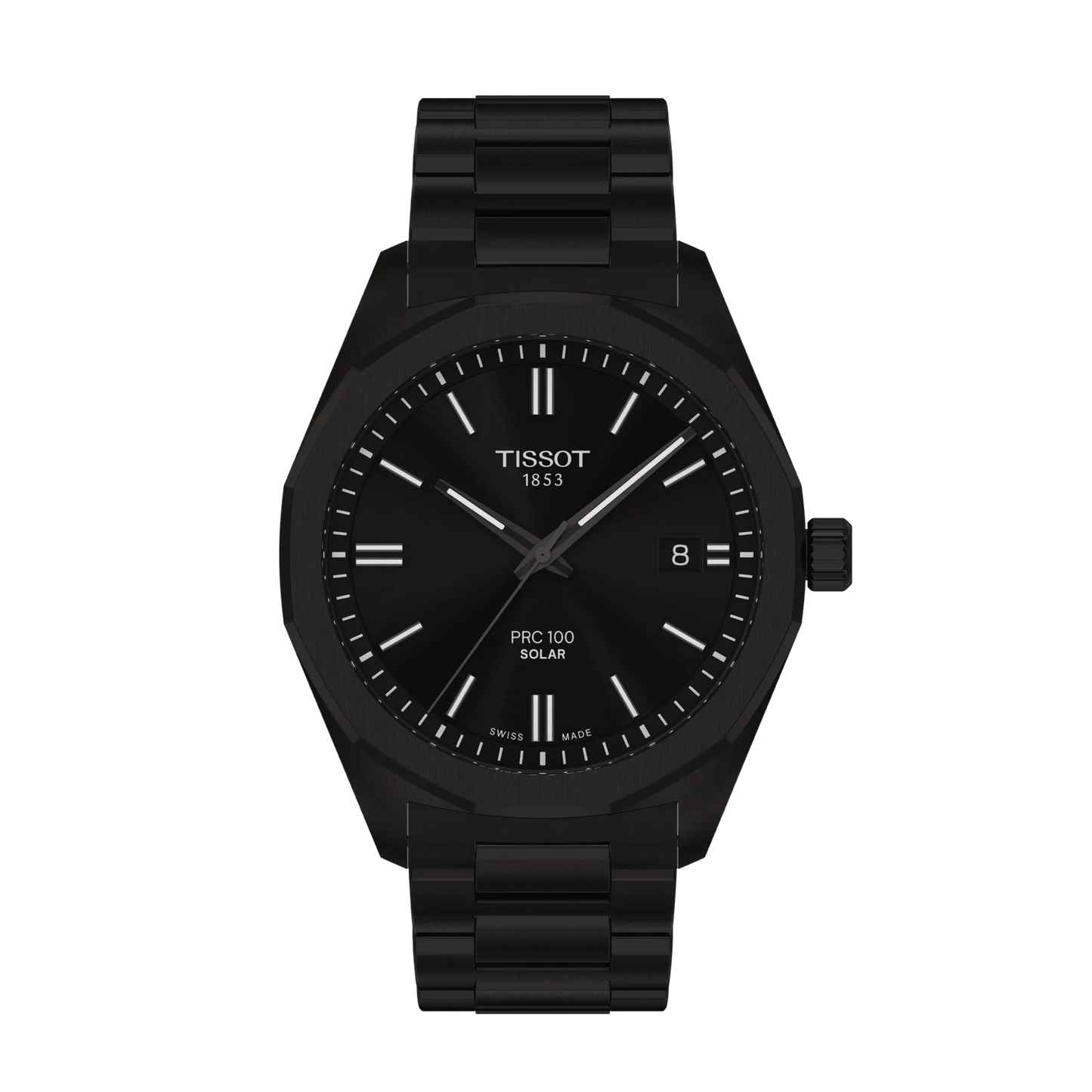 Tissot PRC 100 Solar-Powered Quartz 39 MM Black Dial Watch T151.422.33.051.00