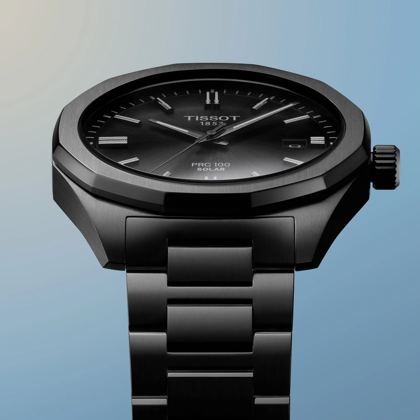 Tissot PRC 100 Solar-Powered Quartz 39 MM Black Dial Watch T151.422.33.051.00